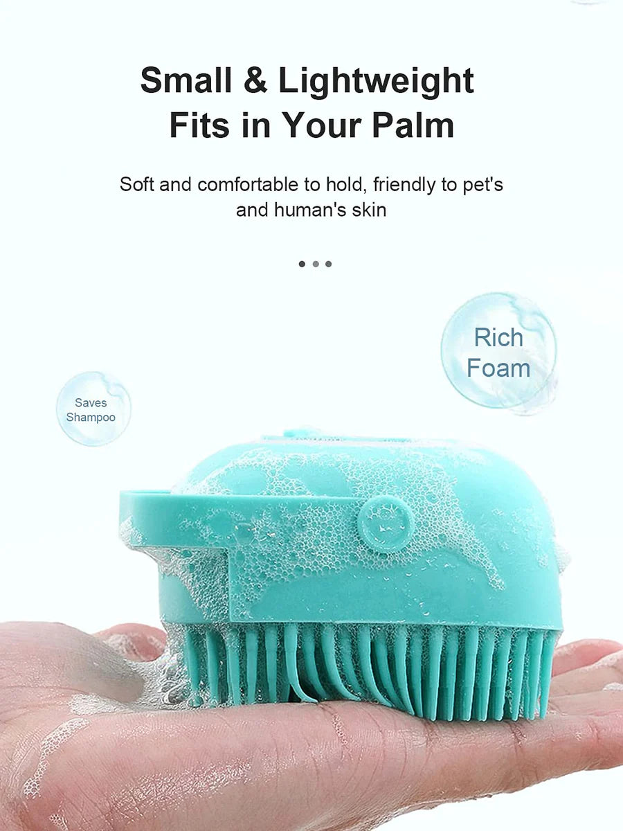 Silicone Shampoo Brush for Cats and Dogs