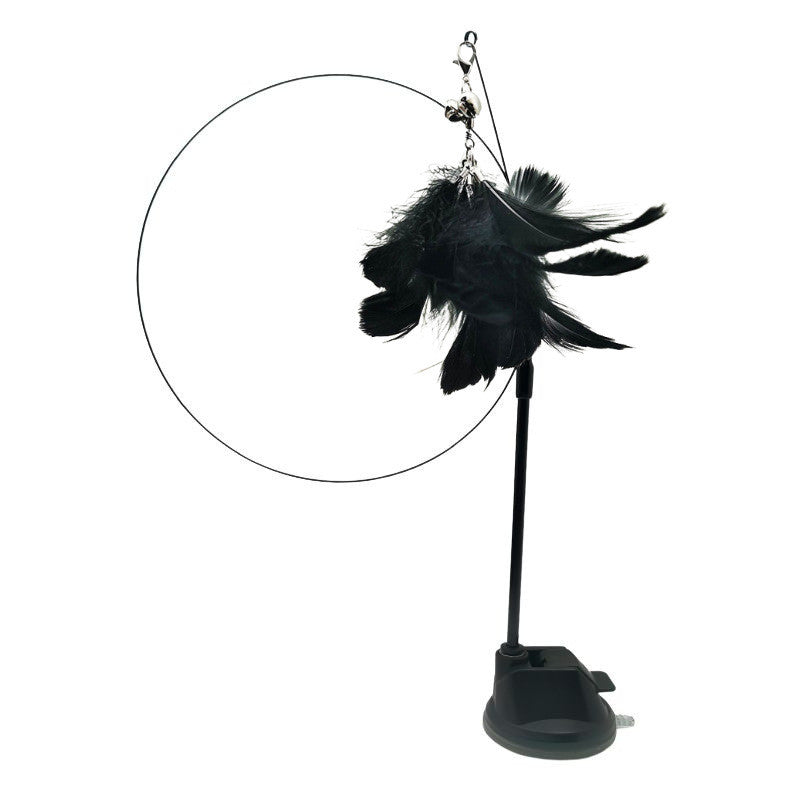 Steel Wire Feather Funny Cat Stick