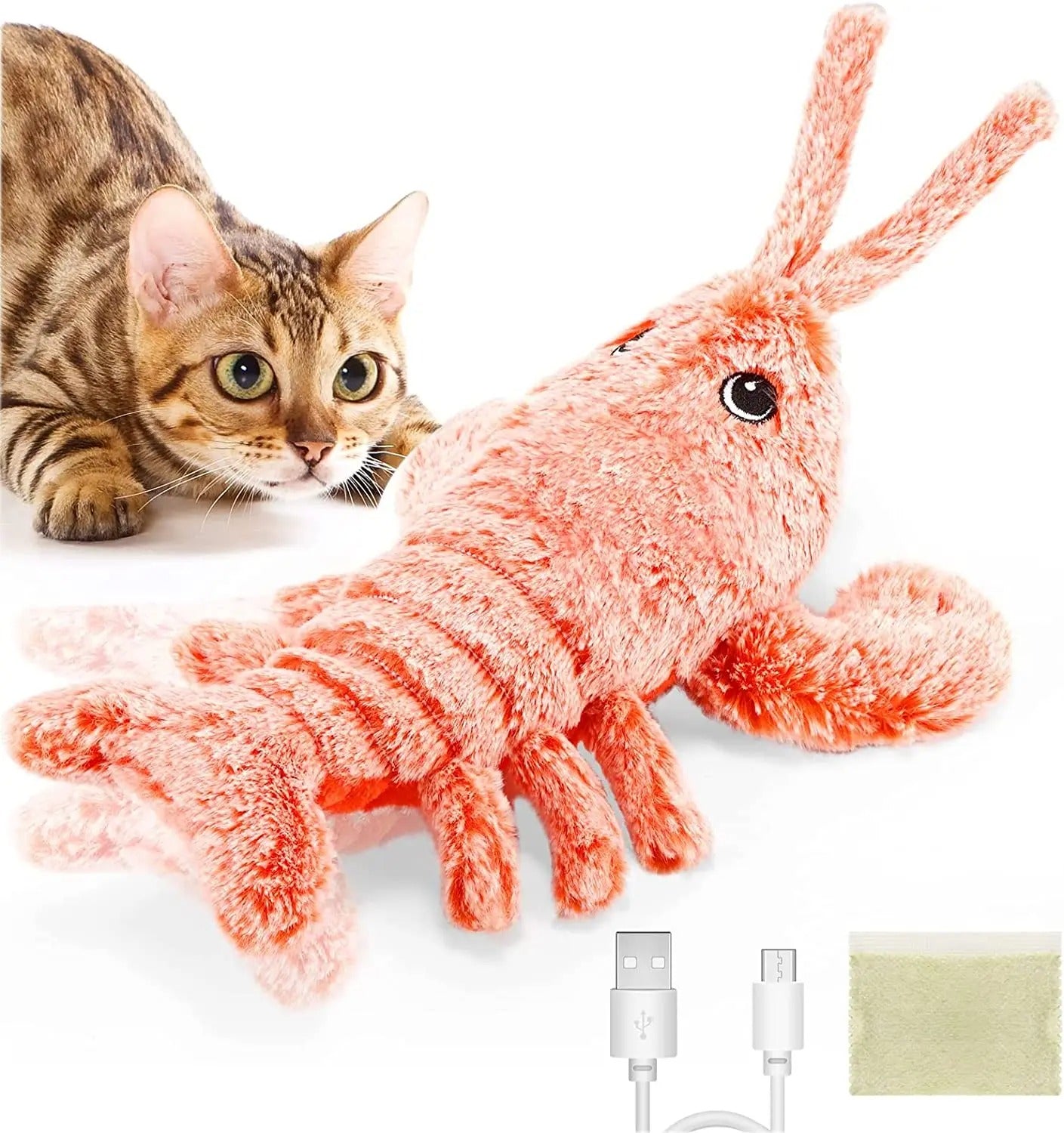 Electric Jumping Shrimp Toy USB Charging Simulation